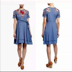 Johnny was Burke tie front dress